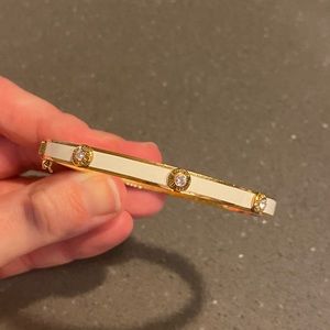 Henri Bendel white and gold new bracelet